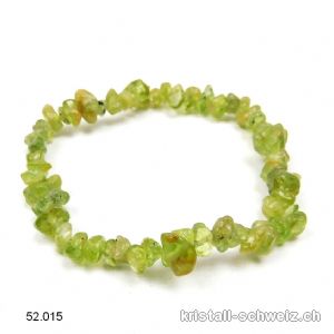 Armband Splitter Peridot - Olivin, elastisch 18,5 - 19 cm. SONDERANGEBOT