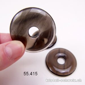 Obsidian Lamellen Donut 4 cm