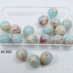 Achat Aquaterra hell, Kugel gelocht 8 - 8,5 mm