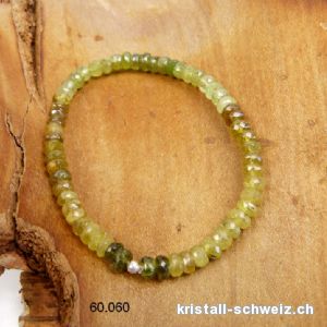 Armband Granat Grossular facettiert 5-6 mm/19-20 cm