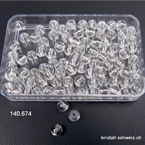 Bergkristall, Kugel gelocht 4 - 4,5 mm