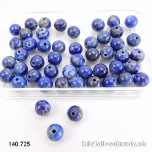 Lapislazuli AB, Kugel gelocht 6,5 - 7 mm. SONDERANGEBOT