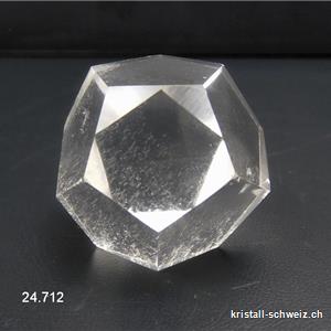 Dodekaeder Bergkristall 2,9 cm. Unikat 42 Gramm
