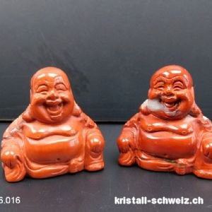 Buddha Jaspis rot 3,5 x 3,5 cm