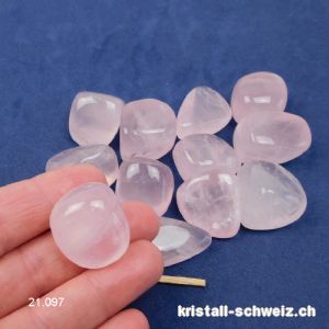 Rosenquarz transluzent 2 - 2,5 cm. Größe M. A Qualität