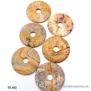 Jaspis Landschaft - Bilder Jaspis, Donut 4 cm