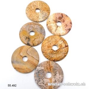 Jaspis Landschaft - Bilder Jaspis, Donut 4 cm