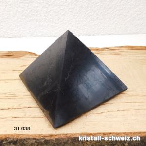 Pyramid Schungit 10 cm x H. 6,5 cm, 550 - 600 Gramm