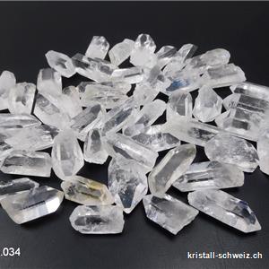 Bergkristall, rohe Spitze 2 bis 4 cm, 5 - 8 Gramm