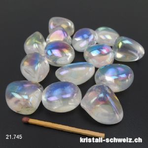 Angel Aura Trommelstein 2 bis 3 cm, 11 - 13 Gramm. Grösse M