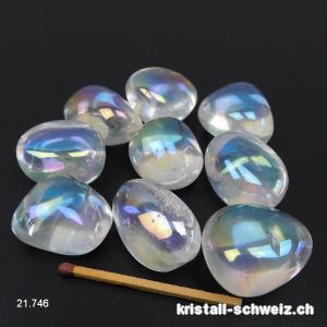 Angel Aura Trommelstein 2,5 bis 3 cm, 14 - 17 Gramm. Grösse L