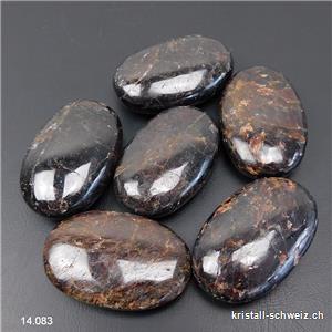 Granat Almandin Antistress Linsenstein 4 - 4,5 x 2,8 - 3 cm. B Qual. SONDERANGEBOT