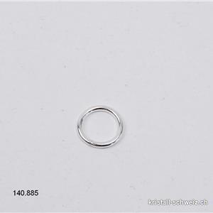 Ring geschlossen 8 x 1 mm aus 925 Silber