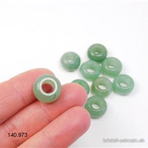 Aventurin grün Donut - Rondelle 1,4 x 0,8 cm / Loch 6 mm