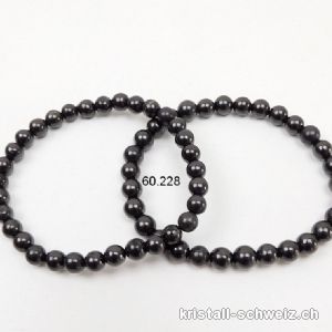 Armband Schungit 6 mm / 18,5 - 19 cm