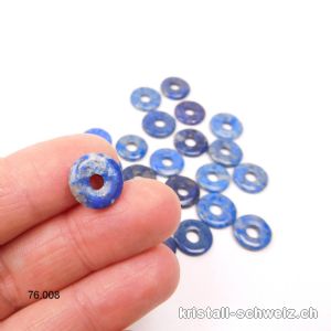 Lapislazuli Donut 1,2 cm, Kristall-Begleiter. AB Qual. SONDERANGEBOT