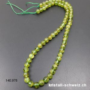 Strang Peridot - Olivin 6 mm / 39,5 cm, ca. 64 Kugeln