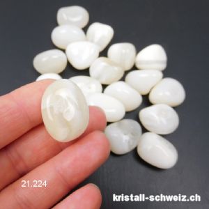 Achat weiss - Friedensachat 06 - 10 Gramm / 2 bis 2,5 cm. Grösse SM. SONDERANGEBOT