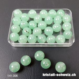 Aventurin grün, Kugel gelocht 8 - 8,5 mm