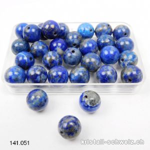 Lapislazuli AB, Kugel gelocht 8 - 8,5 mm. SONDERANGEBOT