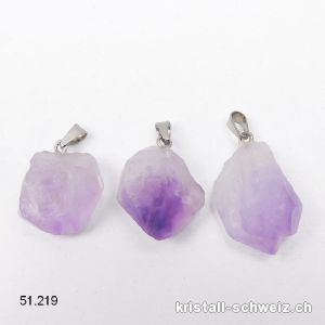 Anhänger Amethyst Spitze 1,5-2 cm an Metallöse