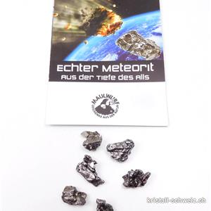 Meteorit Campo del Cielo Argentinien 1 - 1,5 cm / 2 bis 3 Gramm