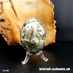 Eier Pyrit aus Peru 7 cm. Einzelstück 377 Gramm