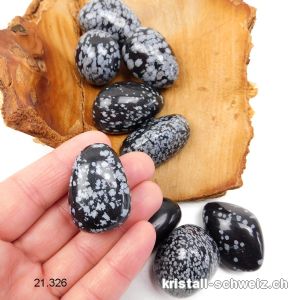 Obsidian Schneeflocken Freiform 3 - 4 cm. Größe XL. SONDERANGEBOT