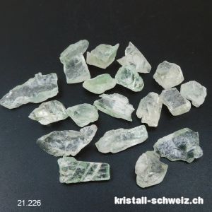 Hiddenit roh - Kunzit hellgrün, 1 bis 2 cm. SONDERANGEBOT