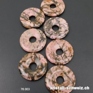 Rhodonit Donut 3 cm. SONDERANGEBOT