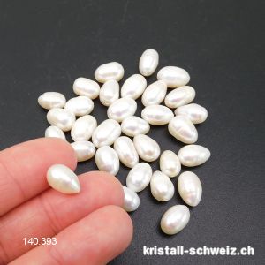 Perle - Süsswasserperle weiss-creme 5 - 7 mm x 5 mm