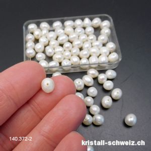 Perle - Süsswasserperle creme-weiss 5 - 7 mm. SONDERANGEBOT