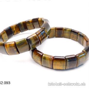 Armband Falkenauge - Tigerauge 1 x 1,5 cm, elastisch 19 cm