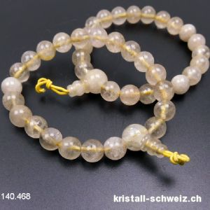 Armband Rutil Quarz 8 mm / 17 cm. SONDERANGEBOT