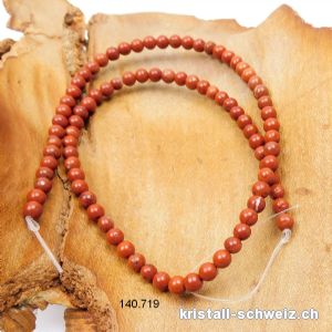 Strang Jaspis rot 4,5 mm / 37,5 cm. SONDERANGEBOT