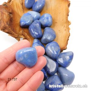 Quarz blau - Dumortierit-Quarzit 2,5-3 cm, dick. Größe M-L
