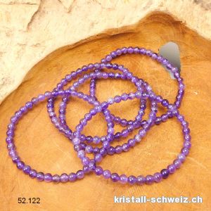 Armband Amethyst 4,5 mm / 19 cm. Grösse L