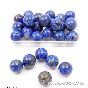 Lapislazuli AB, Kugel gelocht 9,8 - 10 mm. SONDERANGEBOT