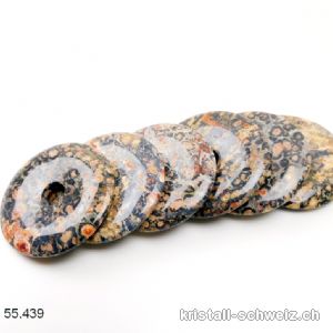 Jaspis Leopard Donut 4 cm. SONDERANGEBOT