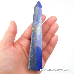 Lapislazuli natur auf Afghanistan, Obelisk 12,8 cm. Einzelstück 145,5 Gramm