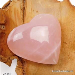 Herz Rosenquarz aus Brasilien 7,5 x 6,5 x 3 cm. Einzelstück 196 Gramm