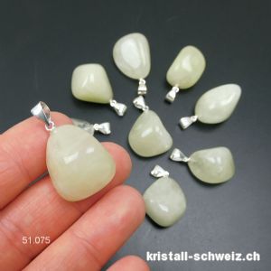 Anhänger Schwefel-Quarz 2 - 2,5 cm an Silbersöse 925