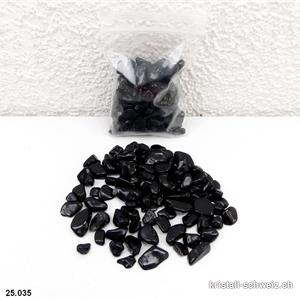 50 Gramm Turmalin schwarz, Granulat 6 bis 13 mm
