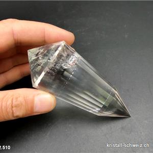 Vogel Doppelender Bergkristall 24 Facetten 9 x 3,8 cm. Einzelstück 135 Gramm