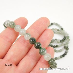 Armband Quarz - Aktinolith 8 mm, elastisch 19 cm