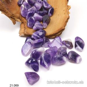 Amethyst Chevron - Amethystquarz 1,5 - 2,5 cm. Größe S-M