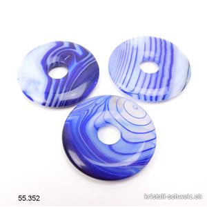 Achat blau - Indigo, Donut 3 cm