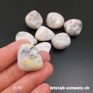 Opal Andenopal weiss - rosa - Chrysopal 2 - 3 cm / 7 bis 13 Gramm. Grösse M-L. Sonderangebot