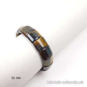 Armband Falkenauge 1 x 1,5 cm, elastisch 19 cm