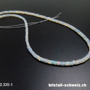 Strang Opal aus Äthiopien, Linsen 3 bis 4 mm / ca. 40-41cm. Unikat